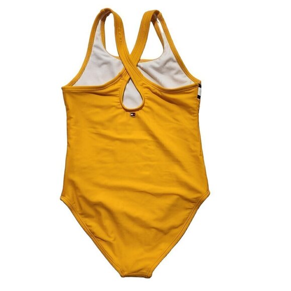 Tommy Hilfiger Girls Swimsuit One Piece Hygienic Lining 50+UPF Size L - Picture 2 of 10